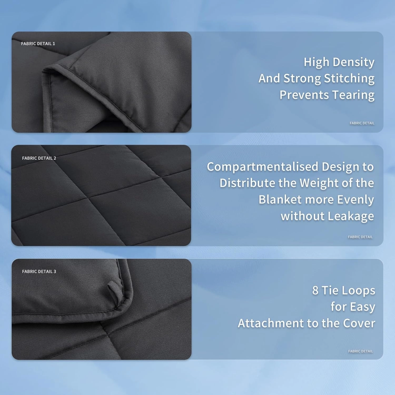 Topcee Weighted Blanket (20lbs 60"x80" Queen Size) Cooling Breathable Heavy Blanket Microfiber Material with Glass Beads Big Blanket for Adult All-Season Summer Fall Winter Soft Thick Comfort