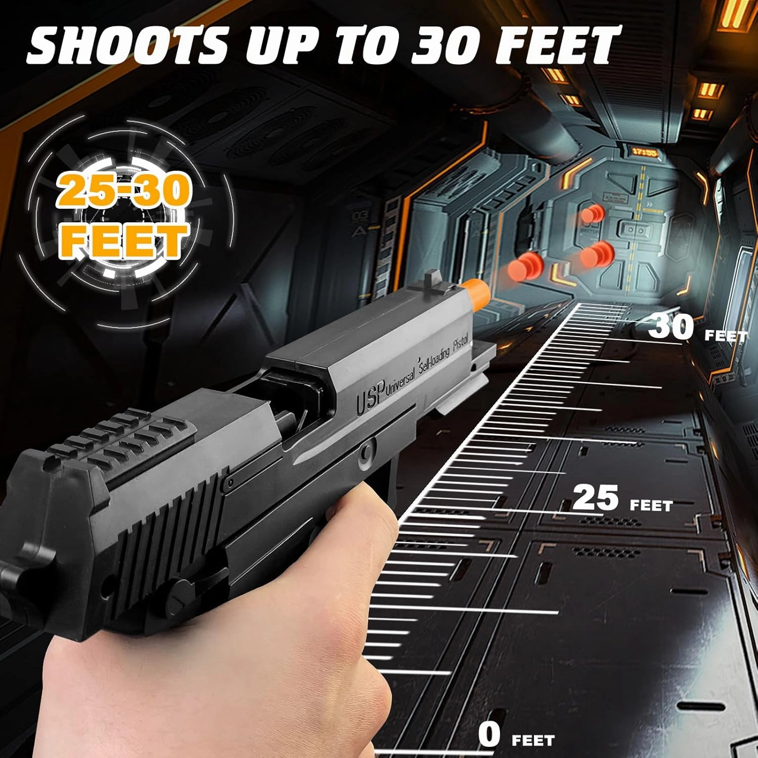 Toy Gun with Automatic Reloading Rebound Shell Ejecting and Soft Foam Blaster, Ideal for Shooting Games, Education Model Toys, Gift for Kids Boys Girls