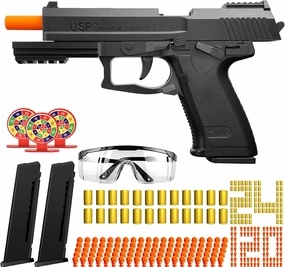 Toy Gun with Automatic Reloading Rebound Shell Ejecting and Soft Foam Blaster, Ideal for Shooting Games, Education Model Toys, Gift for Kids Boys Girls