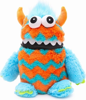 Toyland® 9" (23cm) Blue & Orange Colour Worry Monster Plush Soft Toy - Loves Eating Your Worries