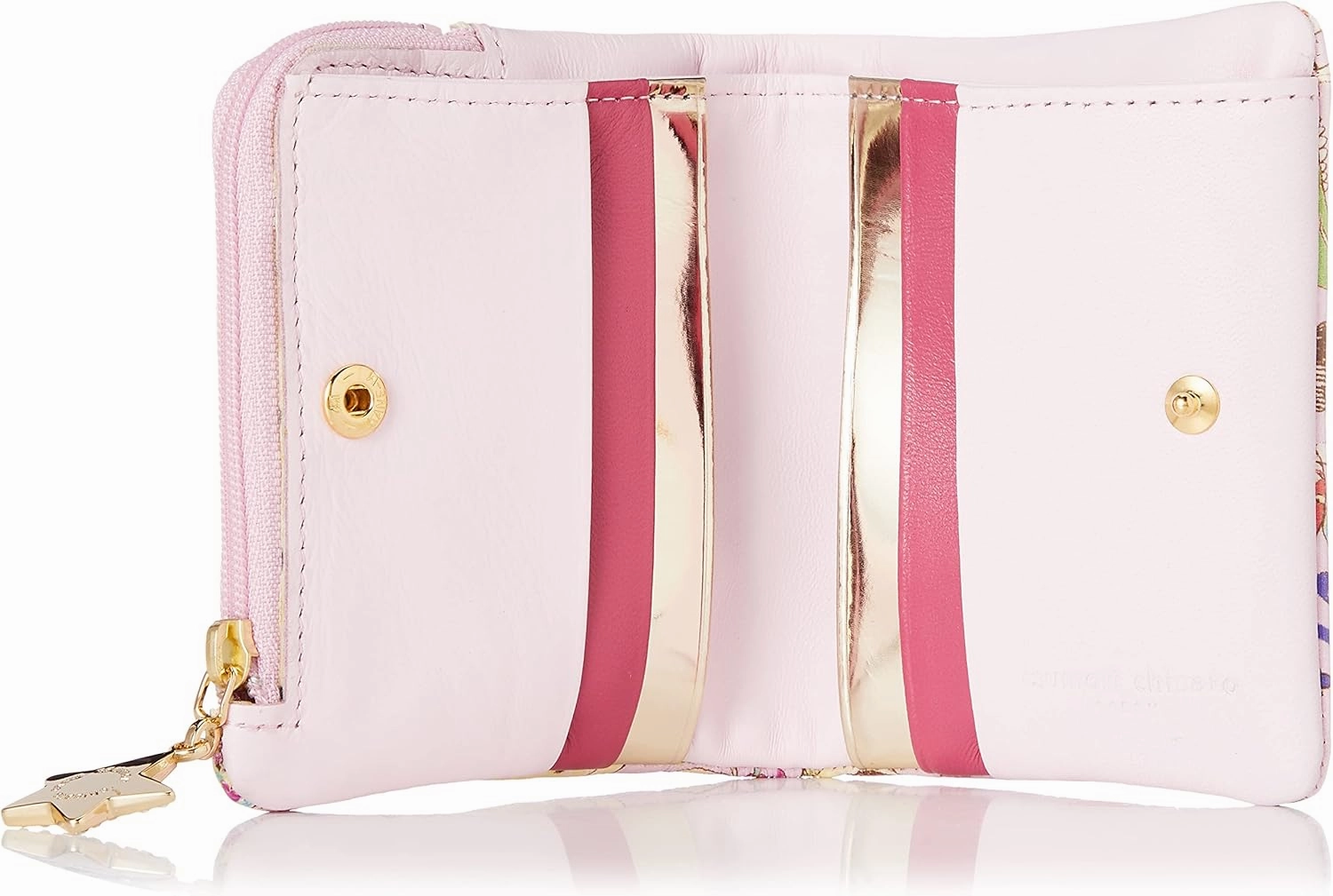Tsumorichisato Happy Staff Women's Bifold Wallet with Bill Holder, Lavender