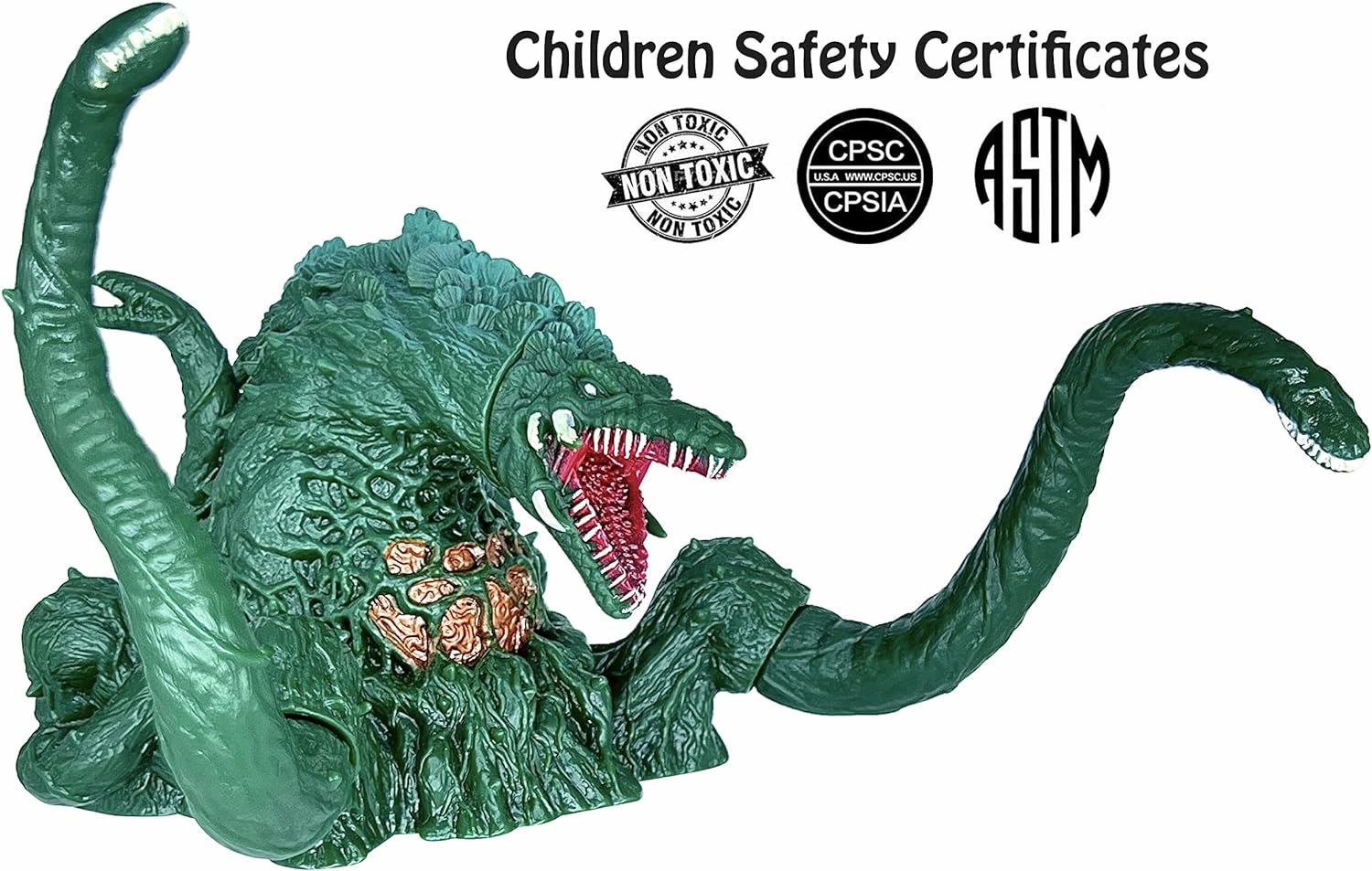TwCare Biollante vs Godzilla Toy Action Figure: King of The Monsters, Movie Series Movable Joints Soft Vinyl, Travel Bag