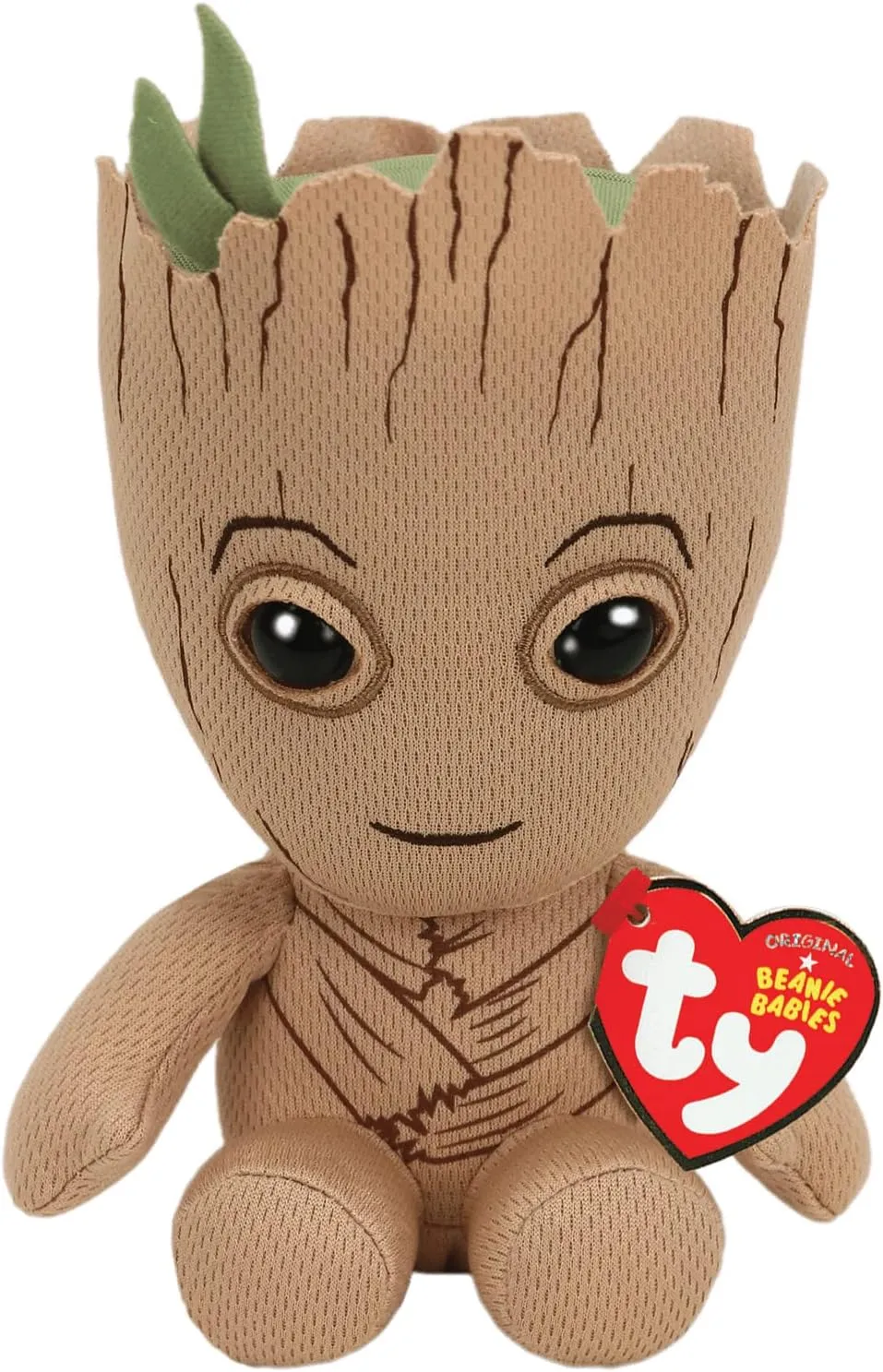 TY Marvel Avengers Groot Regular, Licensed Squishy Beanie Baby Soft Plush Toys, Collectible Cuddly Stuffed Teddy