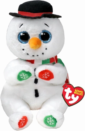 Ty Toys Regular Beanie Bellies - Weatherby Snowman Ty Teddies, Boys & Girls Toys, Collectible Cuddly Soft Toys