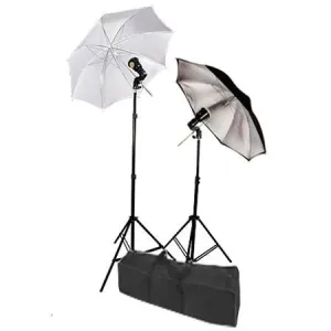 Umbrella Strobe Photo Lighting 2 Lights Flash Kit