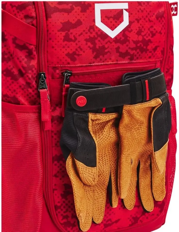 Under Armour Unisex-Adult Utility Baseball Backpack Print, (602) Red / / White, One Size Fits All