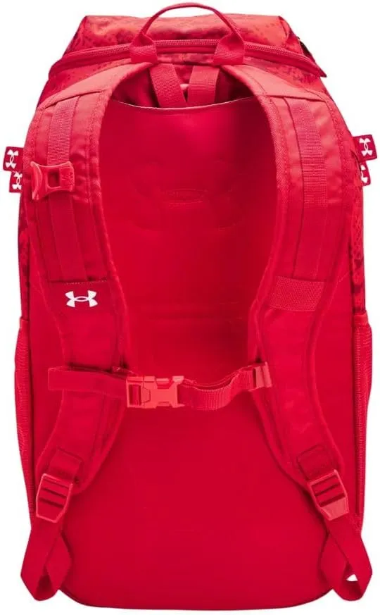Under Armour Unisex-Adult Utility Baseball Backpack Print, (602) Red / / White, One Size Fits All