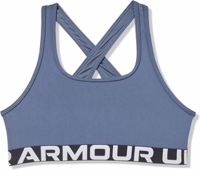 Under Armour Girls Crossback Mid-Impact Sports Bra