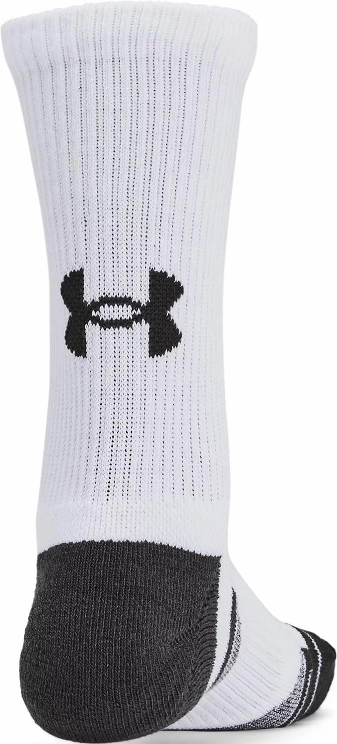 Under Armour Kids' Youth Performance Tech Crew Socks 6 Pack