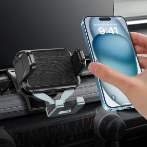 Upgraded Car Phone Mount Compatible with Toyota Rav4 2025 2024 2023 2022 2020 2021 2020 2019 Accessories, RAV4 Hybrid Cell Phone Holder Metal Base Adjustable Phone Stand for All Smartphone