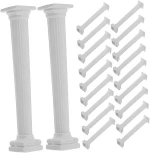 UPKOCH 20pcs Mini Roman Pillar Statues Decorative Greek Columns for Dollhouse Micro Landscape for Home Office Garden Decor and Creative Photography Props