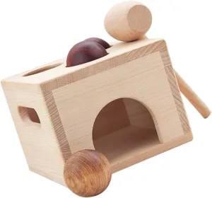 Vaguelly 1 Set Box Box Ball Wooden Knock for Hand Coordination Training Early Educational Plaything for Interactive Color Matching