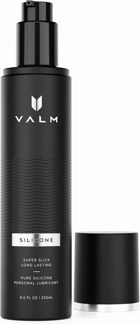 Valm Silicone Lube, Long Lasting, Silicone-Based Personal Lubricant for Men, Women, & Couples, 8.5 Fl Oz