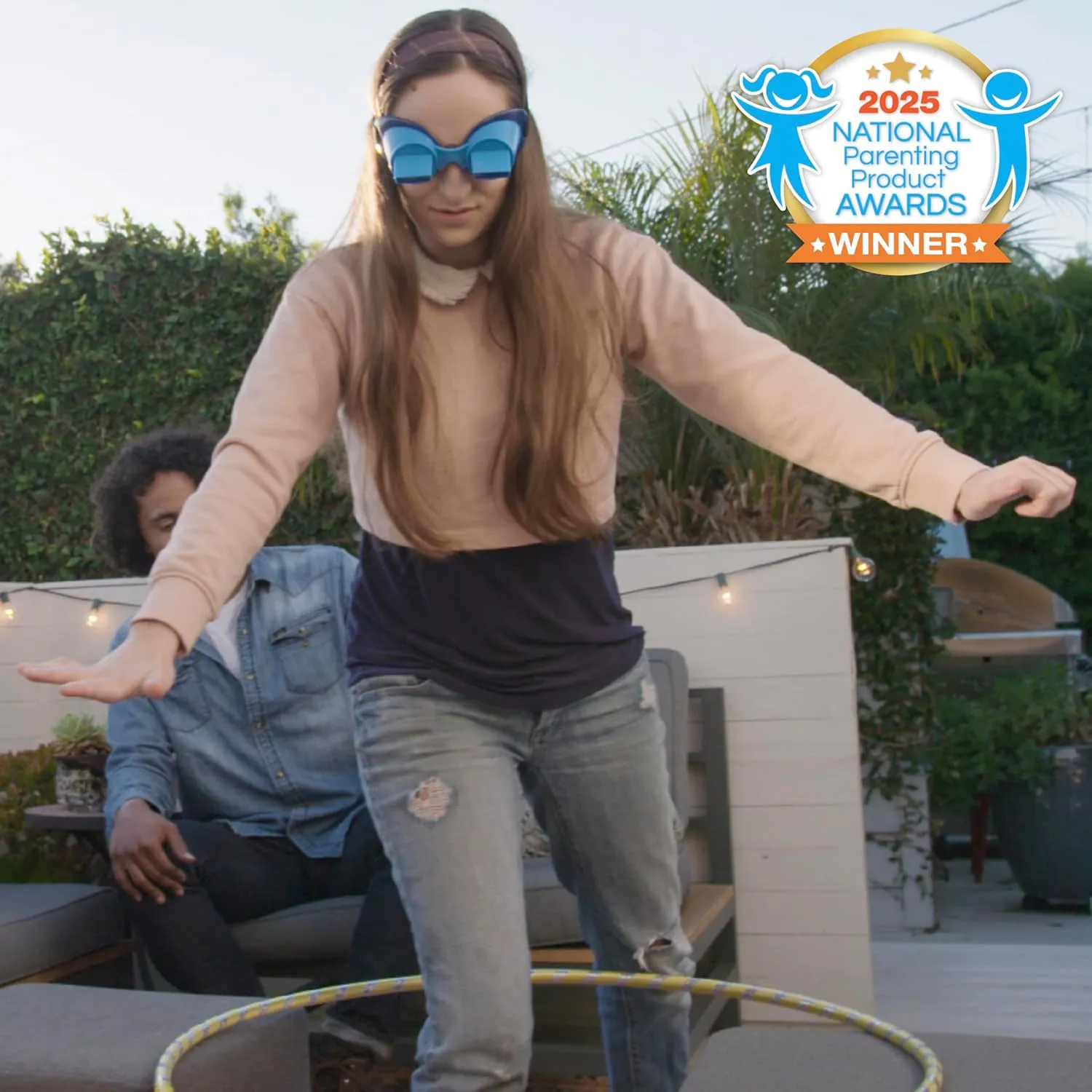 Vango The UpsideDownChallenge Game Backyard Edition for Kids & Family - Complete Fun Outdoor Challenges with Upside Down Goggles - for Game Night and Lawn Parties - Ages 8 