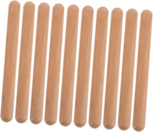 VANZACK Safe Wooden Music Rhythm Sticks for Boys and Girls 12pcs Set Educational Percussion