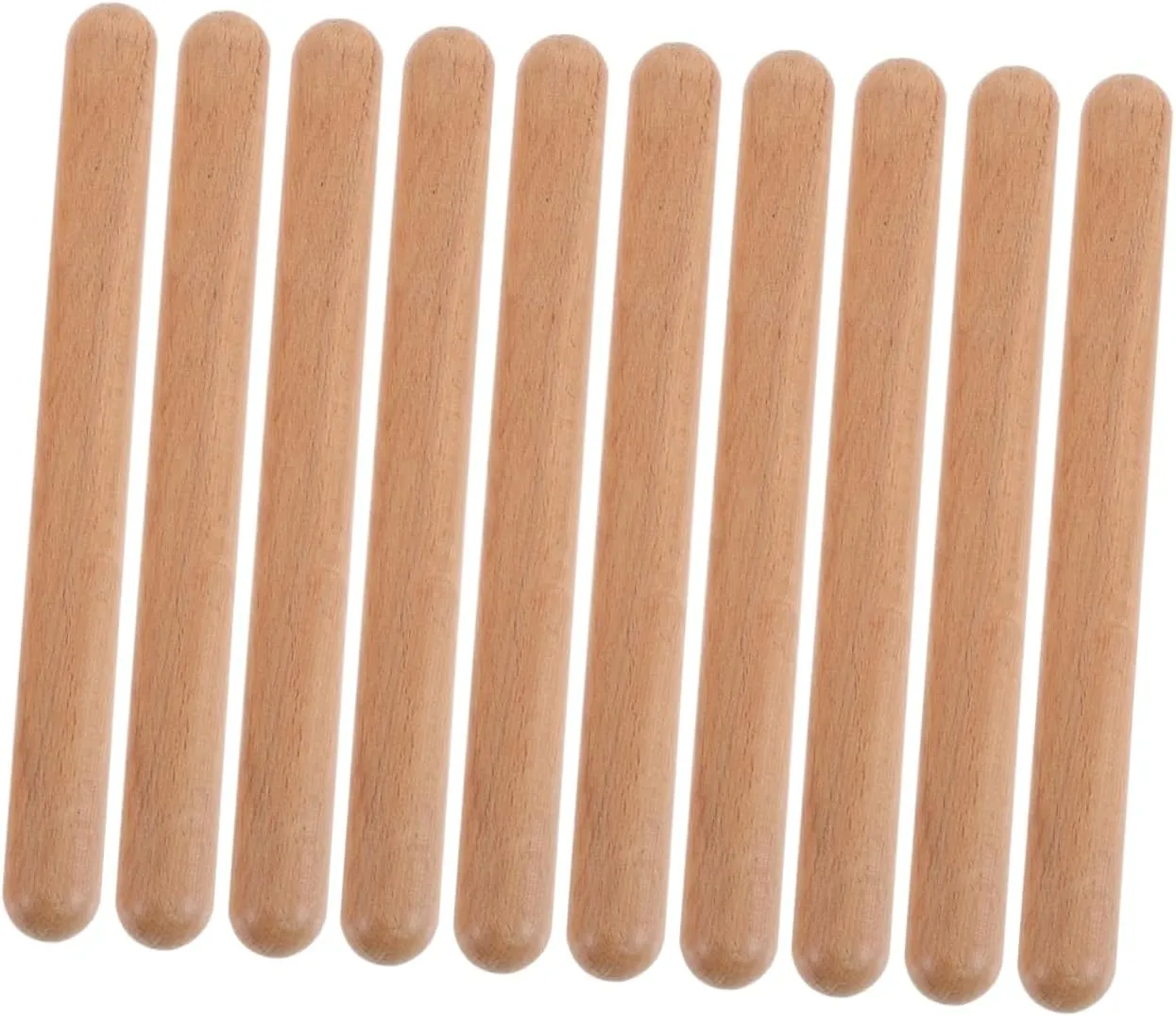 VANZACK Safe Wooden Music Rhythm Sticks for Boys and Girls 12pcs Set Educational Percussion