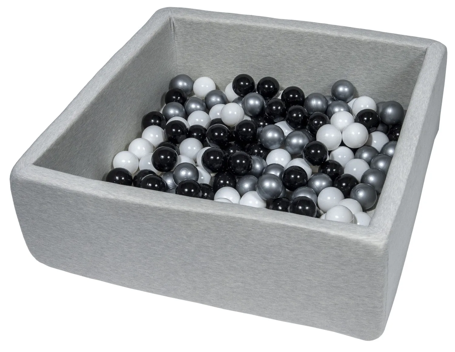 Velinda Soft Jersey Ball Pit with 150 Balls - 90x90cm - Baby & Kids Play Gift