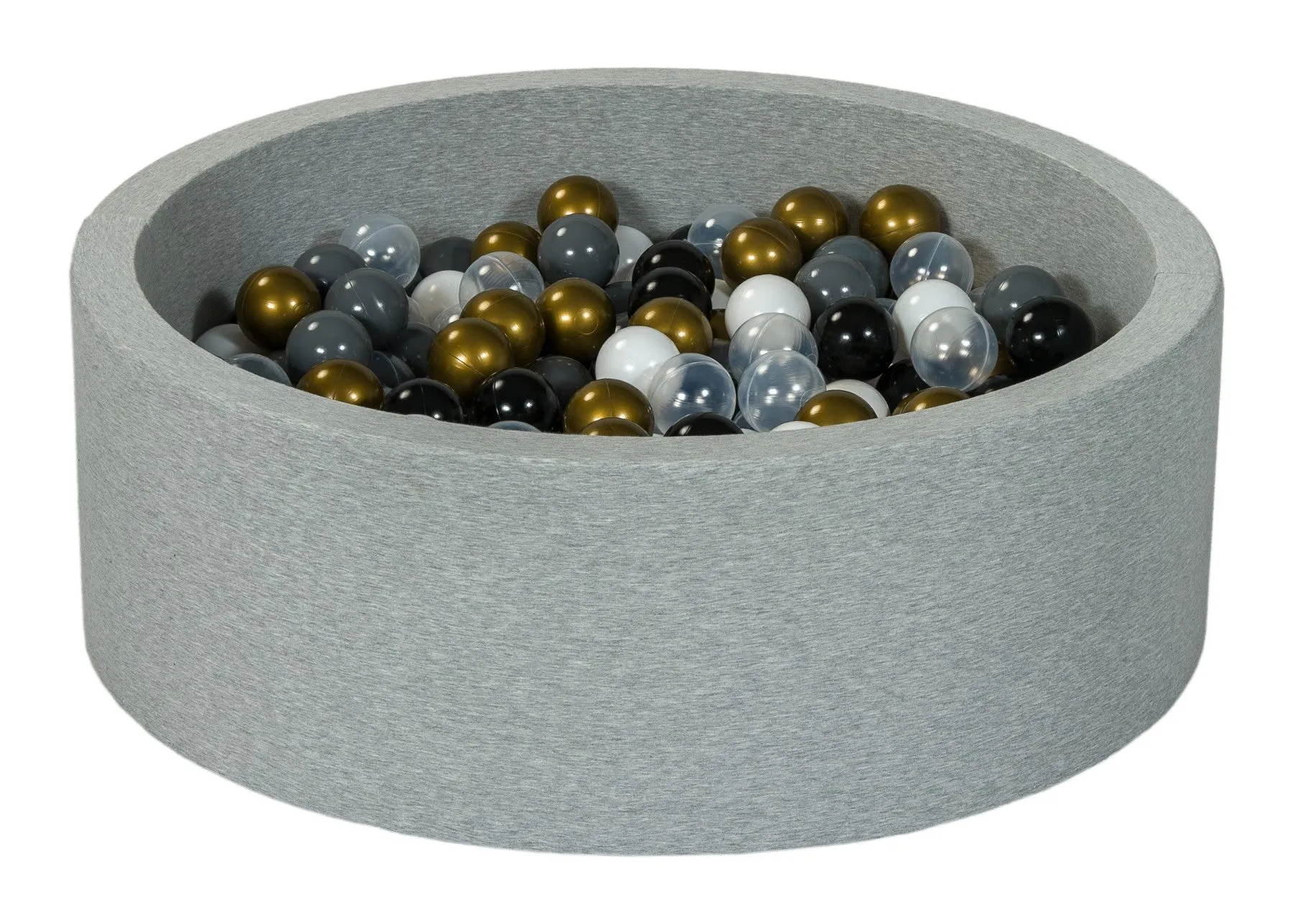 Velinda Soft Jersey Ball Pit with 300 Balls - Baby & Kids Play Gift - 80cm