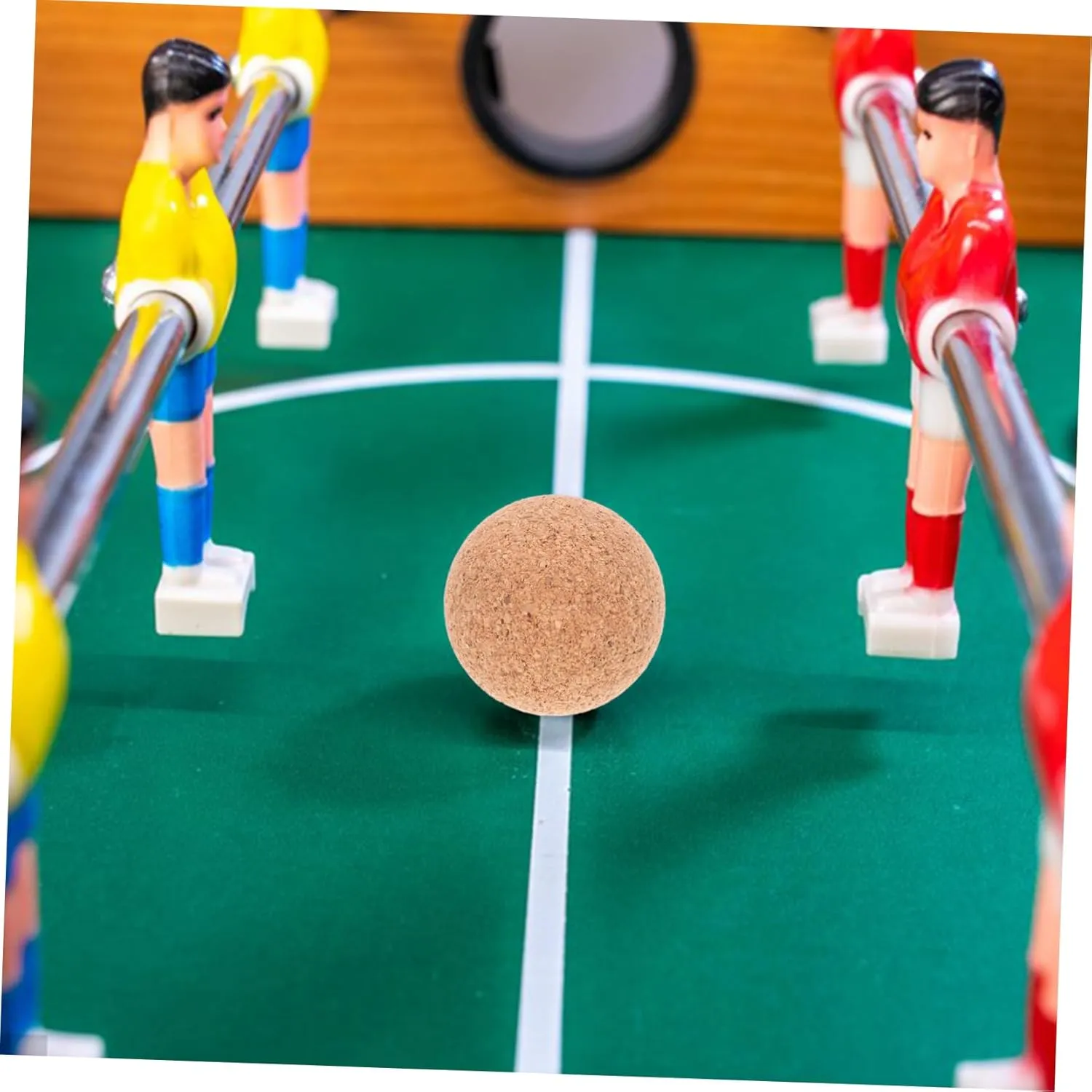 VICASKY 6 Pcs Table Soccer Household Mini Balls Foosball Balls Replacement Household Wood Foosball