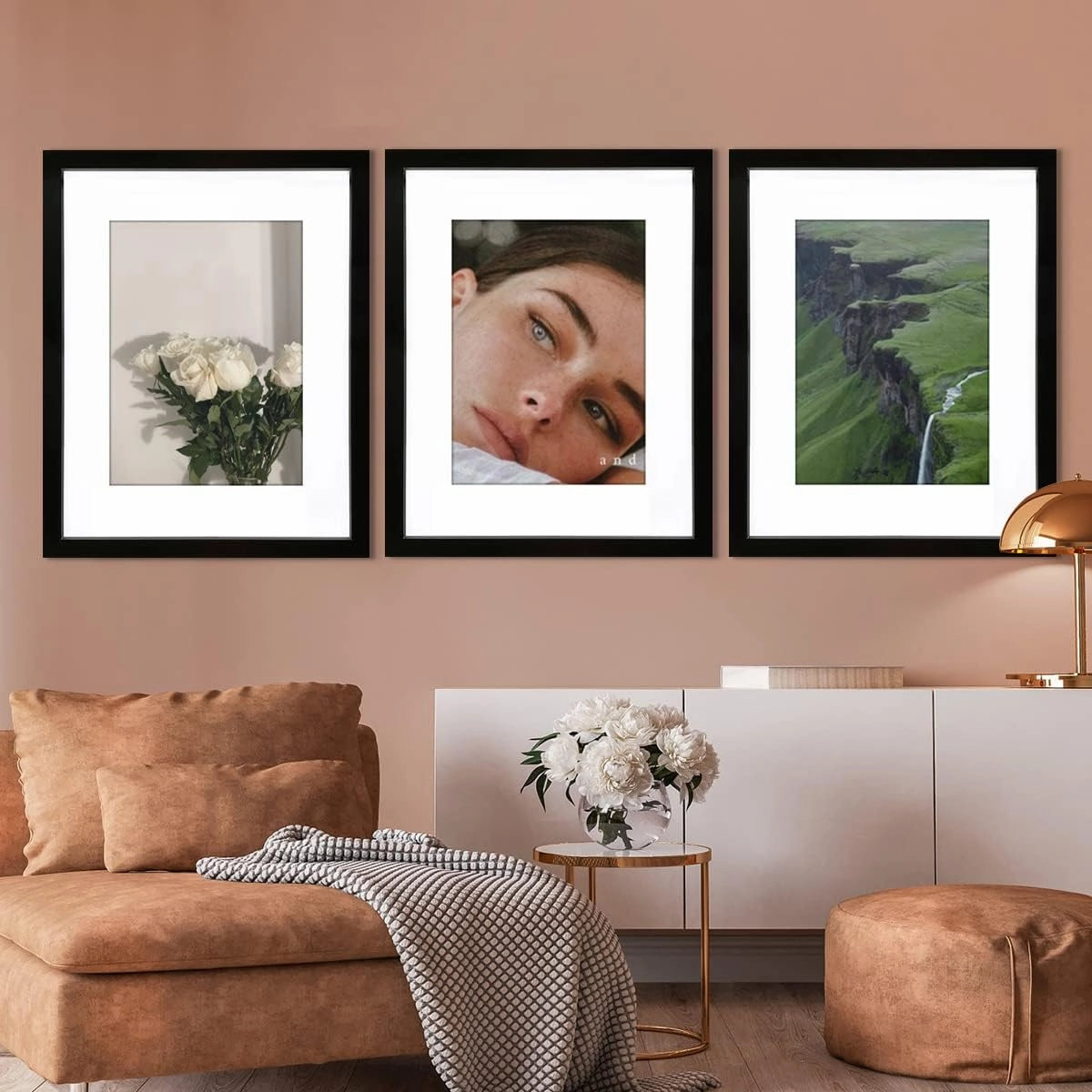 VNVNK 20x28 Frame Black, Display 20x28 Inch Picture without Mat Or 16x24 Inch Picture with Mat,Photo Poster Picture Frames for Wall Display - Set of 1
