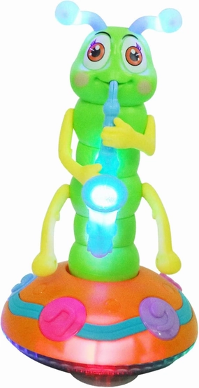 VOSAREA 1Pc Electronic Light Up Caterpillar with Sound for Boys Safe Battery Powered Play for Sensory Development and Entertainment