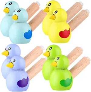 Water Bird Whistle 8pcs Wooden Bird Whistles Cute Funny Bird Call Toy Noisemaker Sound Toys Musical Instrument for Kid Child Christmas New Year Party Favors Bird Noise Makers