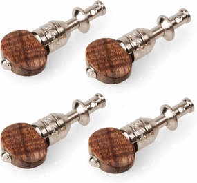 Waverly Ukulele Friction Tuning Pegs, Set of 4 with Koa Knobs