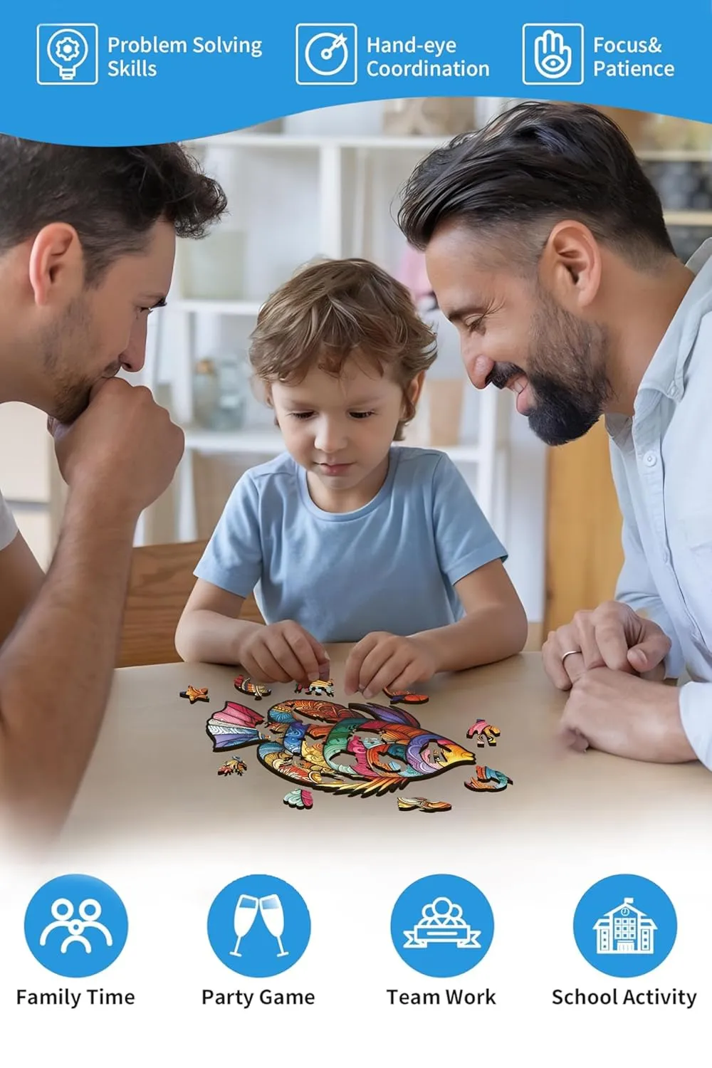 Webby Majestic  Fish Wooden Jigsaw Puzzle 25 Pieces