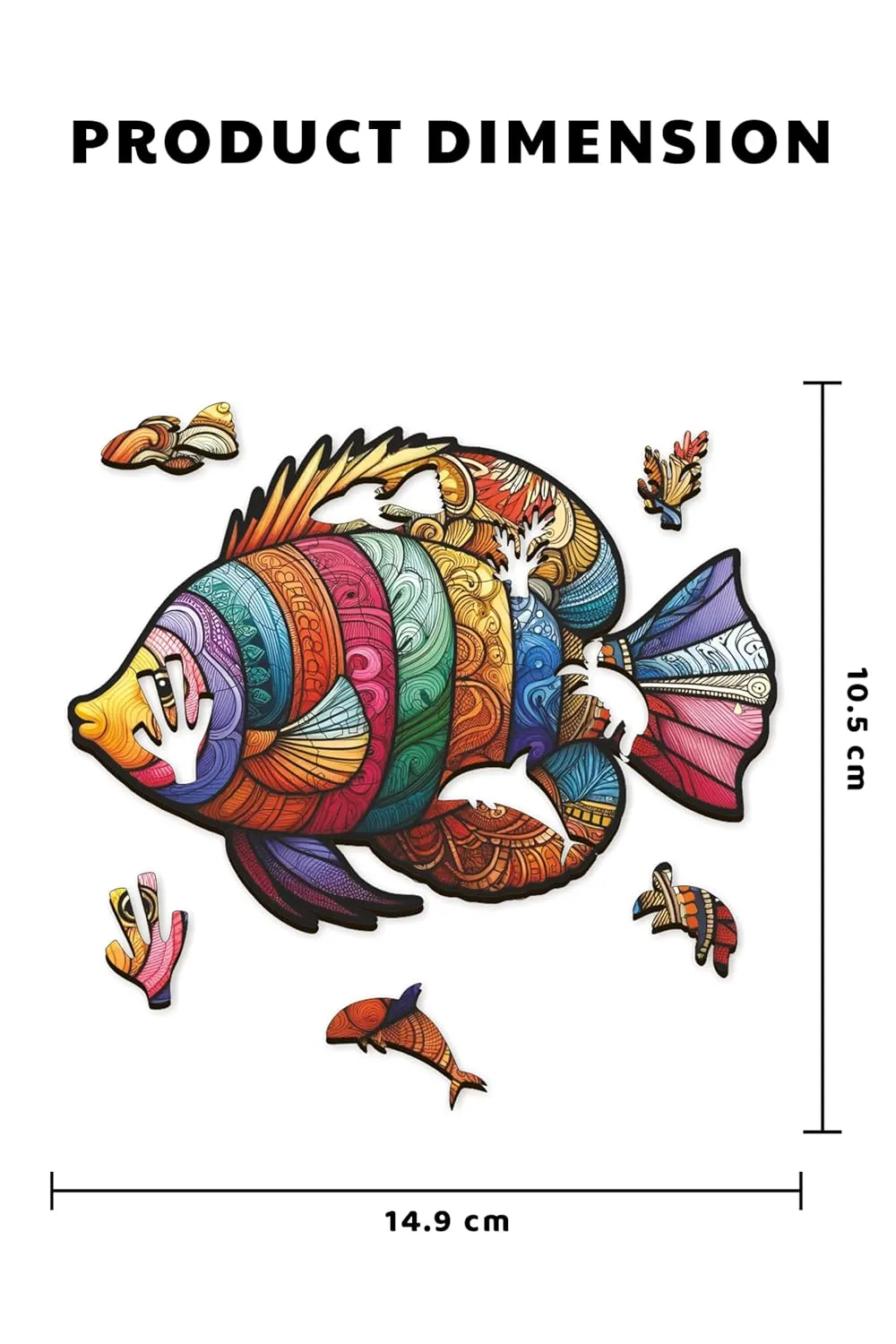 Webby Majestic  Fish Wooden Jigsaw Puzzle 25 Pieces