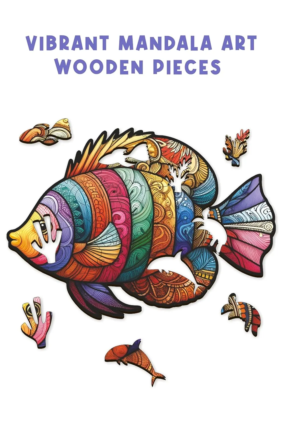 Webby Majestic  Fish Wooden Jigsaw Puzzle 25 Pieces