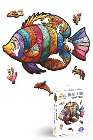 Webby Majestic  Fish Wooden Jigsaw Puzzle 25 Pieces