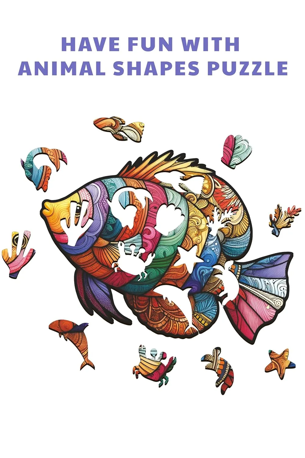 Webby Majestic  Fish Wooden Jigsaw Puzzle 25 Pieces