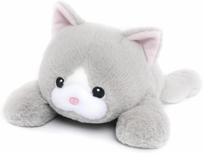 Weighted Cat Stuffed Animal Plush Toy with Embroidered Eyes and Removable Weight Pack - 28 Inches, 5 lbs for Kids and Adults