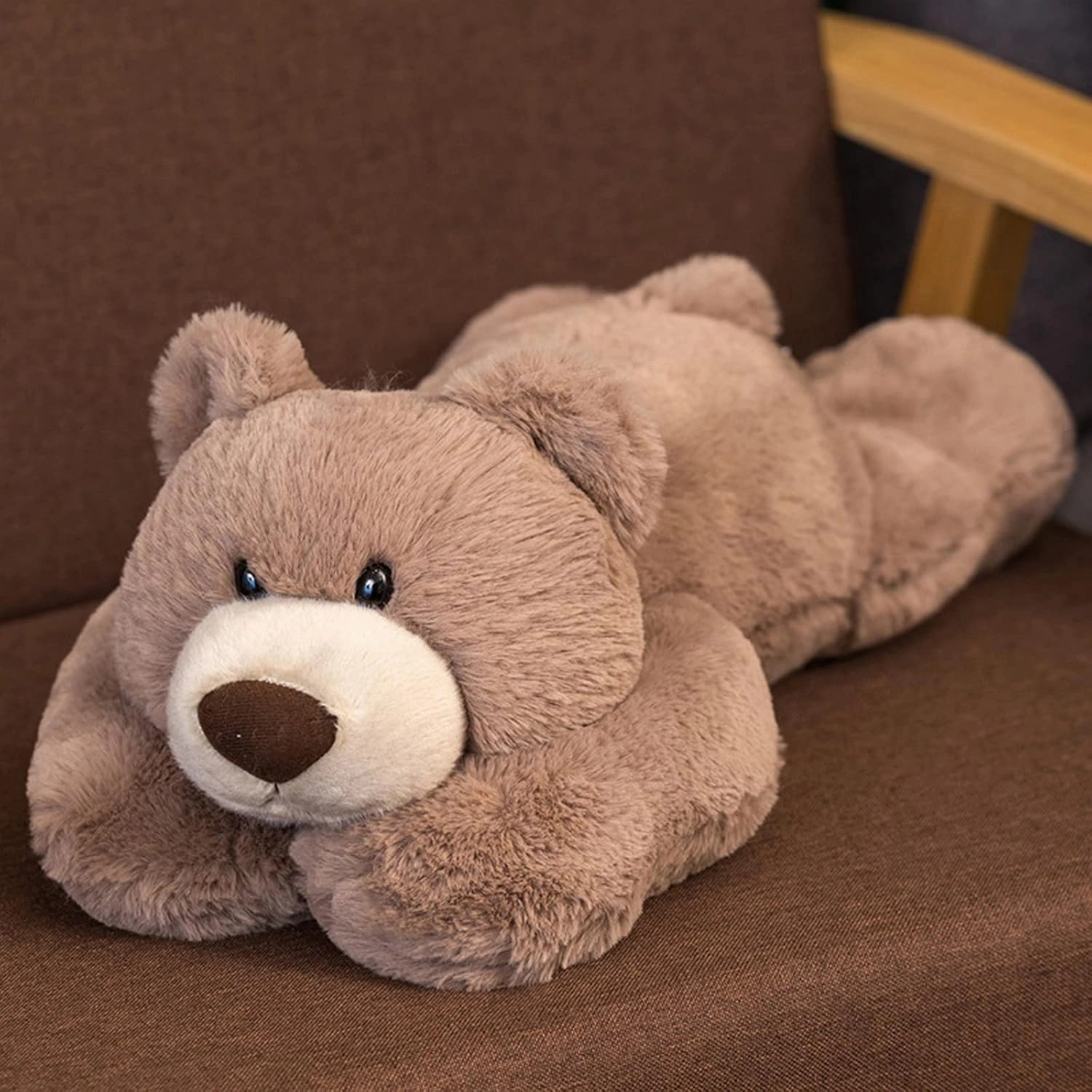 Weighted Stuffed Animals, 19.7" 3.3lbs Weighted Bear Stuffed Animal Toy Cute Brown Bear Plush Pillow Weighted Plush Animals Toy