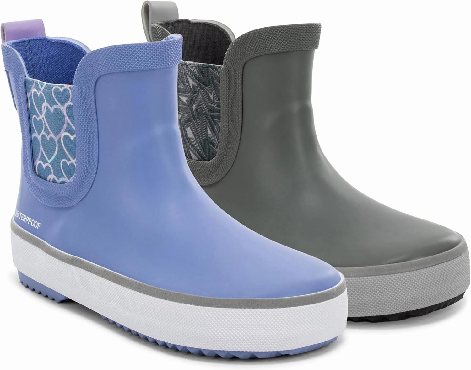 Western Chief Kids Element Chelsea Kid Friendly, Lightweight, Waterproof Rain Boot with Cozy Lining - Perfect Outdoor Boots for Boys and Girls