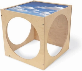 Whitney Brothers Toddler Acrylic Sky Top Play House Cube, Natural Uv