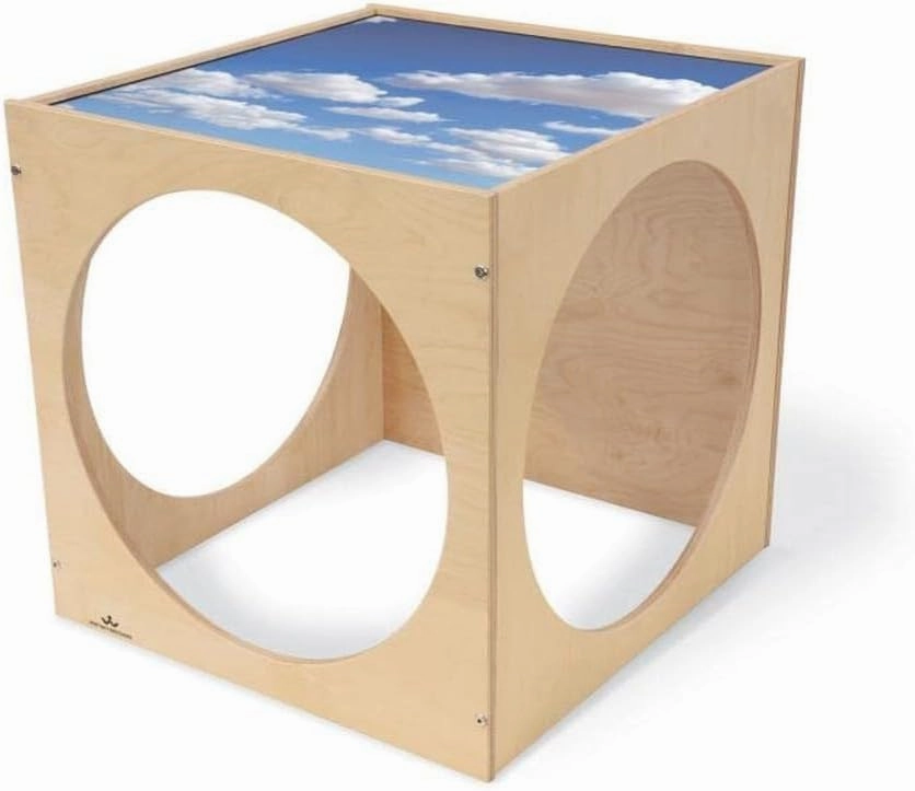 Whitney Brothers Toddler Acrylic Sky Top Play House Cube, Natural Uv