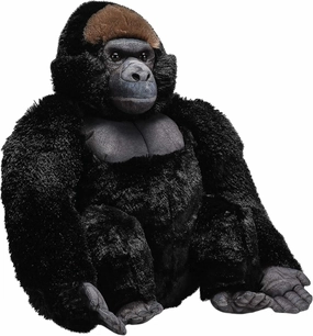 Wild Republic Artist Collection, Gorilla, Gift for Kids, 15 inches, Plush Toy, Fill is Spun Recycled Water Bottles