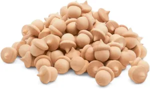 Wooden Acorns 1-1/4 Inch, Bag of 50 Natural Wood Counting & Sorting Decor Crafts Kit DIY by Woodpeckers