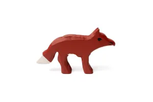 Wooden Fox Figurine