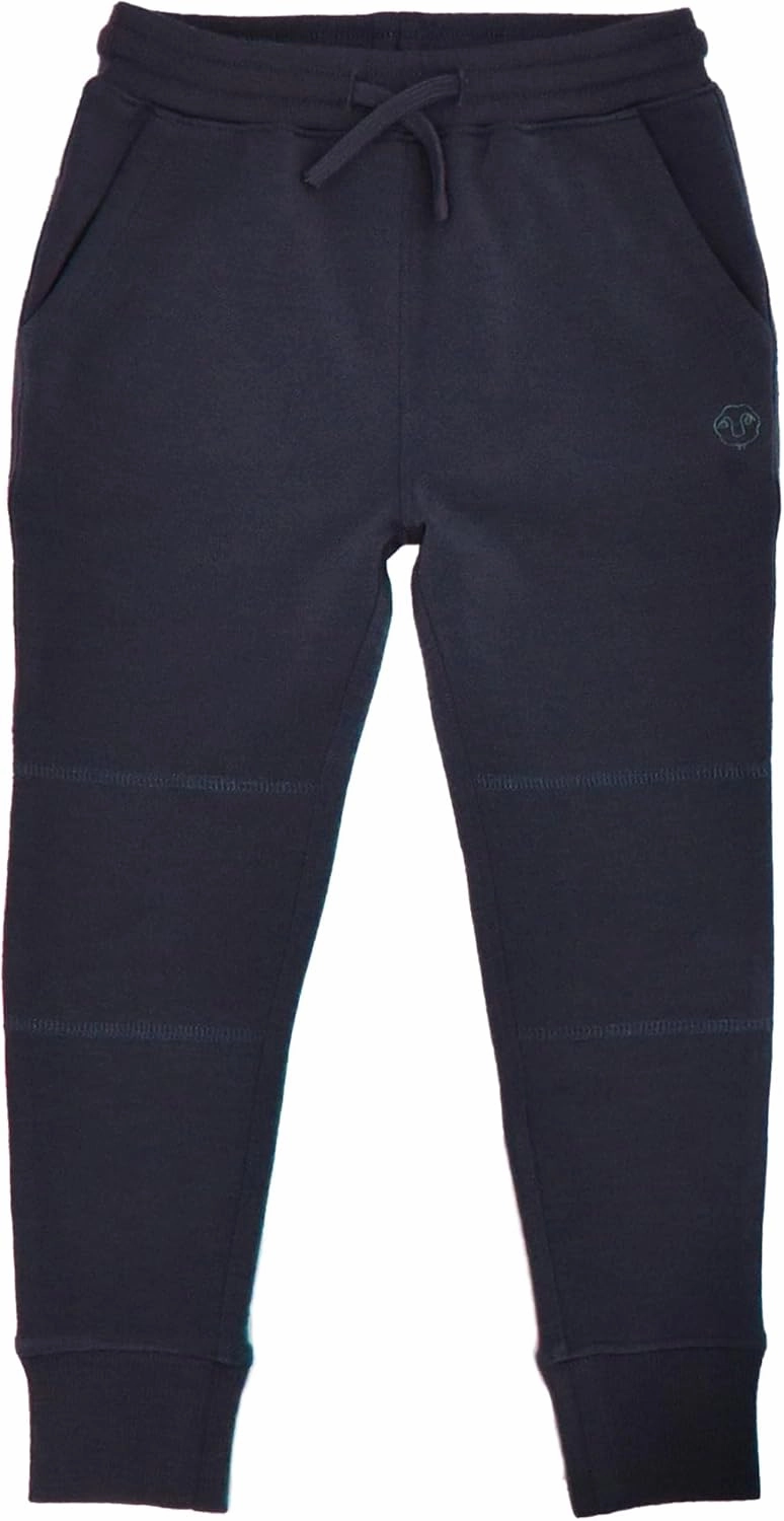 Woolino Merino Wool Kids Jogger Pants with Pockets - Ultra Soft and Cozy Sweatpants for Boys and Girls