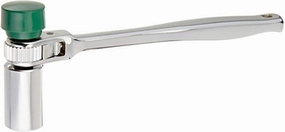 Wright Tool #4482 Pear Head Contour Handle Scaffold Wrench Soft Face Hammer Head Single Pawl, Silver