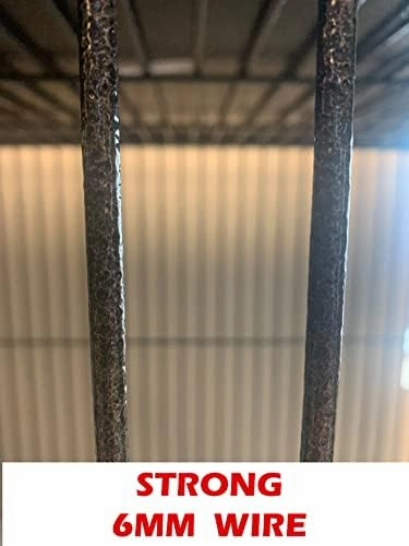 XX Extra Large Open Play Top Bird Parrot Cage - 40" X 30" X 73"H - Wrought Iron with 6mm Extra Strong Wire *Egg Shell White*