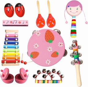 Yardwe 1Set Percussion Instruments Musical Educational Instruments for Preschool Learning Play Exploration for Boys