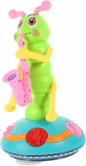 Yardwe Delicate Musical Caterpillar for Boy Girl Design Enhances Vision and Imagination Safe and Plastic for Music Themed Parties No Battery Required Random Color