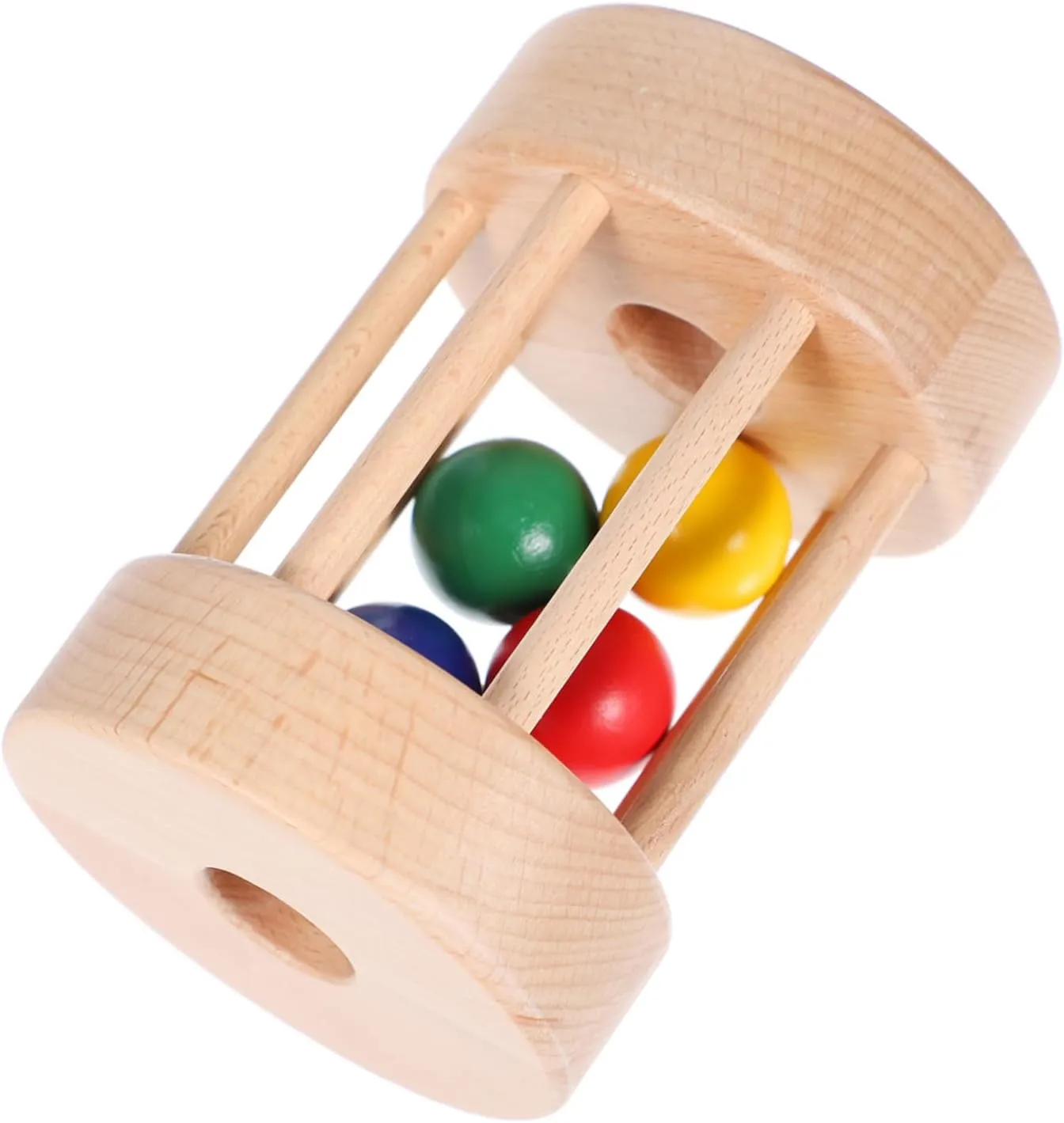 YARNOW Wooden Drum Musical Instrument for Early Learning Safe Wooden Educational for Coordination and Creativity Development