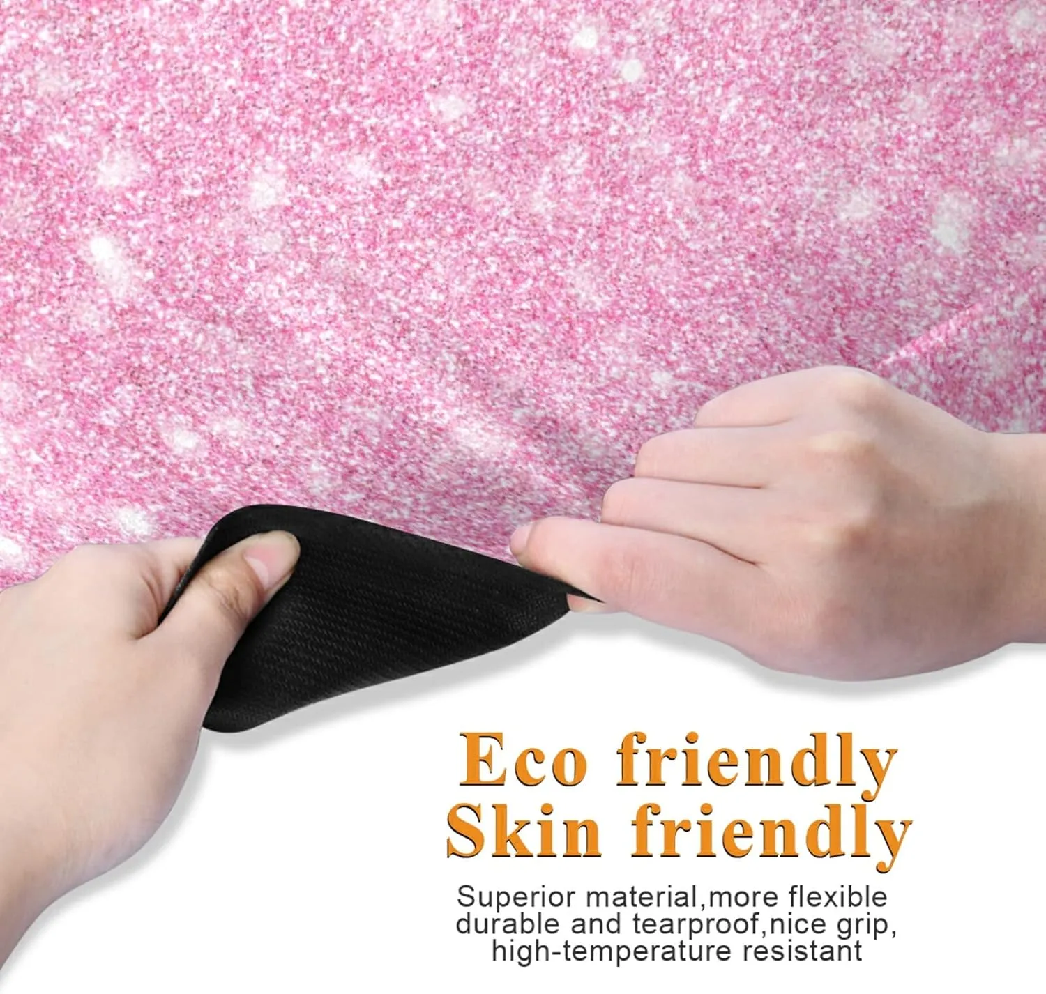 Yoga Mat Non Slip Rubber Fitness Safe Exercise Mat with Bag Durable Folding Workout Mat for Pilates and Floor Exercises
