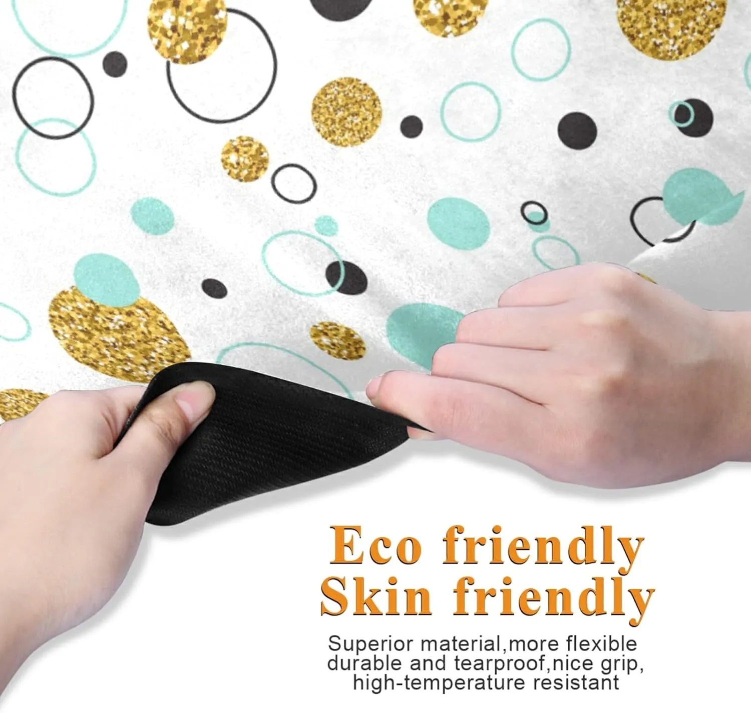 Yoga Mat Non Slip Rubber Fitness Safe Exercise Mat with Bag Durable Folding Workout Mat for Pilates and Floor Exercises
