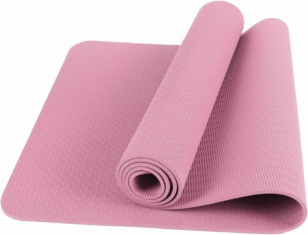 Yoga Mat, Eco-Friendly TPE Material, High-Density Non-Slip &Tear-Resistant, 72"x24" Extra Thick 0.24", Exercise & Workout Mat for Yoga, Pilates, and Fitness