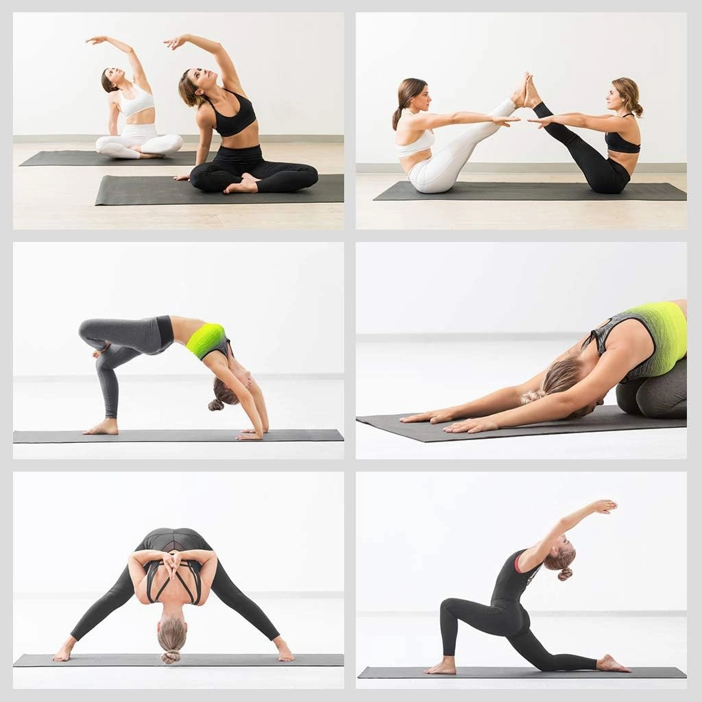 Yoga Mat, Eco-Friendly TPE Material, High-Density Non-Slip &Tear-Resistant, 72"x24" Extra Thick 0.24", Exercise & Workout Mat for Yoga, Pilates, and Fitness